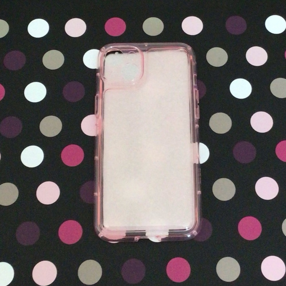 NWOT Clear Dusty Pink iPhone 14 Plus Case